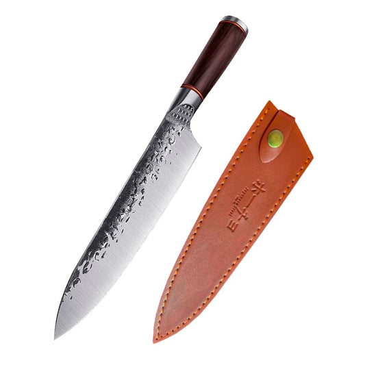 Set cutit profesional Chef cu Husa, seria Brutus, HOCHO, otel japonez HRC 60 calire manuala, maner Delux Pakka image 0