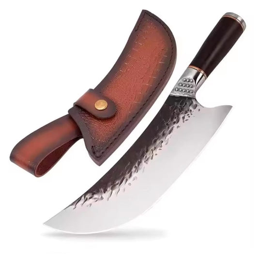 Cutit profesional cu husa HOCHO Macelar MAXX seria Brutus, otel japonez HRC 60, calire manuala, maner Delux Pakka image 0