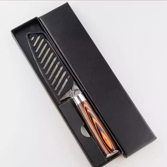 Cutit profesional Jp KAWAMUKI, otel carbonificat Japonez HRC 60 calire laser, maner Delux Pakka image 1