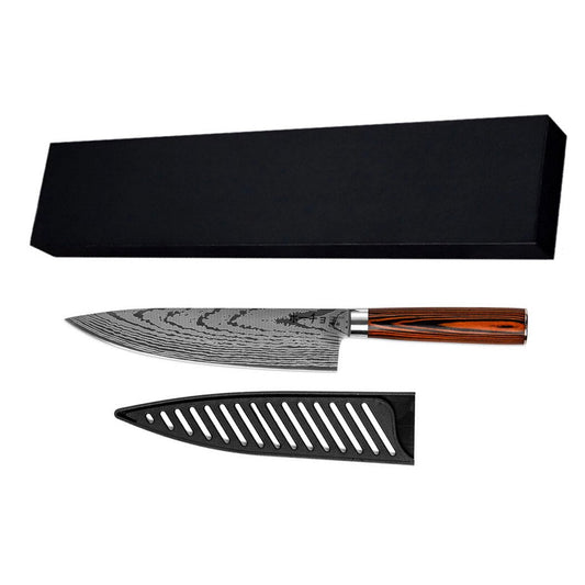 Cutit profesional Jp GYUTO, otel carbonificat Japonez HRC 60 calire laser, maner Delux Pakka image 0