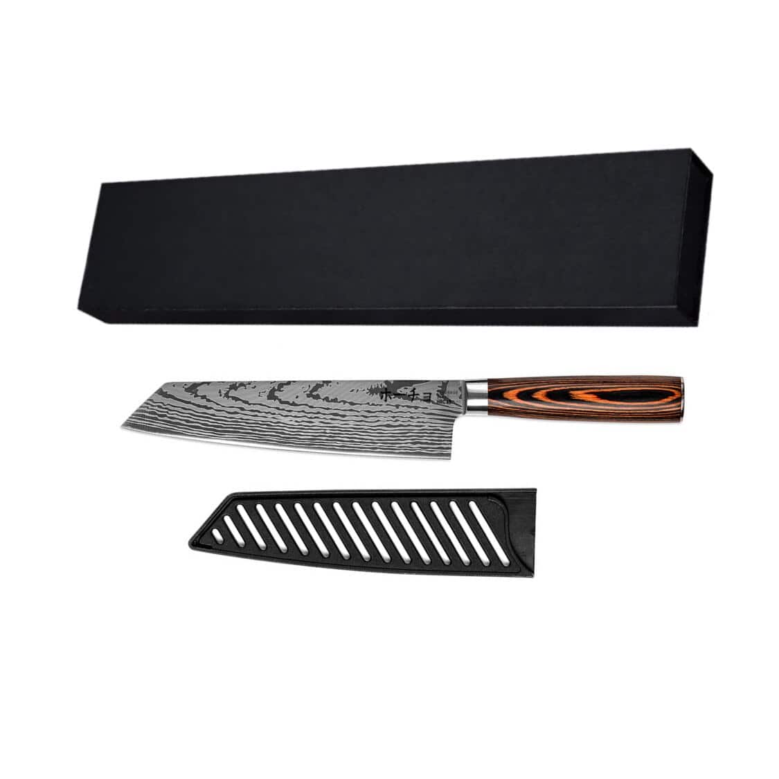 Cutit profesional Jp KIRITSUKE, otel carbonificat Japonez HRC 60 calire laser, maner Delux Pakka image 0