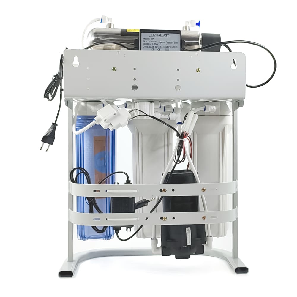 Filtru apa osmoza inversa cu pompa in 7 nivele cu alcalinizare PH+ si UV, 75 GPD, 0.0001 microni image 5