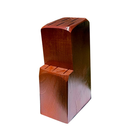 Suport pentru 6 cutite de friptura, din lemn de fag, artizanal, 23 cm image 0