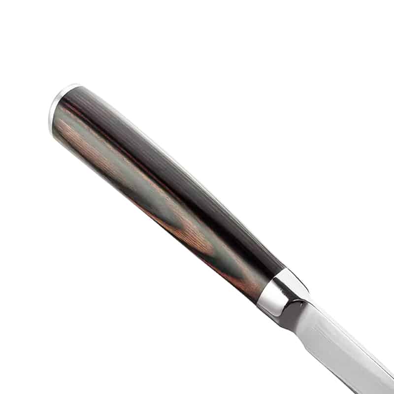 Cutit profesional Jp KAISAKI, otel carbonificat Japonez HRC 60 calire laser, maner Delux Pakka image 3