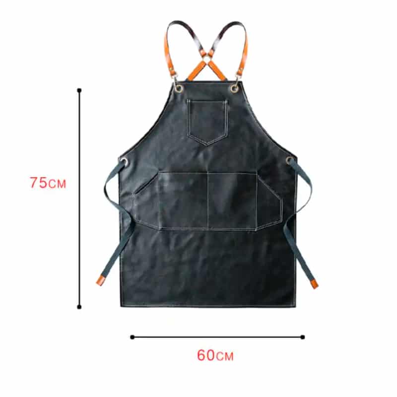 Sort impermeabil si reglabil din piele vegana ECO, 75cm x 60 cm negru image 3