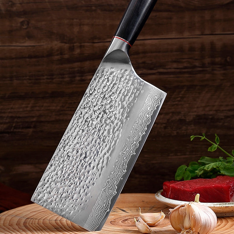 Cutit profesional HOCHO Satar EXTRA, Damascus M HRC 60, maner G10 image 3