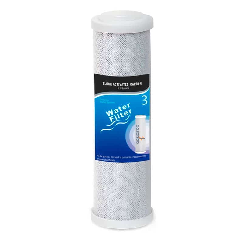 Cartuse filtru apa set 6 buc. prefiltrare 1-2-3-4-5-6, Osmoza Inversa, PP sedimente 5 microni, GAC carbon activ, CTO bloc carbon 5 microni, membrana 90 GPD, postcarbon, remineralizare image 1