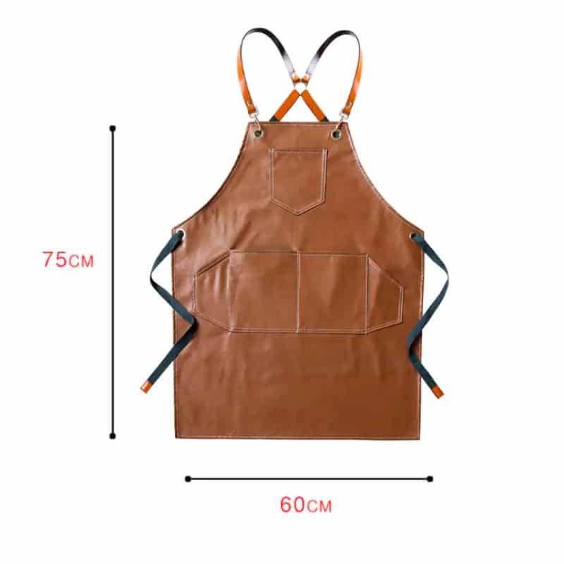 Sort impermeabil si reglabil din piele vegana ECO, 75cm x 60 cm maro image 3