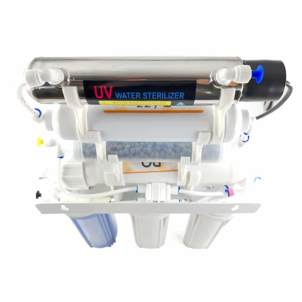 Filtru apa osmoza inversa in 7 nivele cu alcalinizare PH+ si UV, 75 GPD, 0.0001 microni image 3