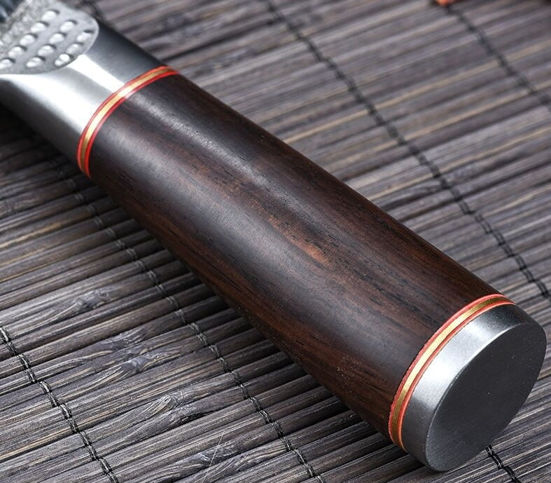 Cutit profesional HOCHO Bunka seria Brutus, otel japonez HRC 60 calire manuala, maner Delux Pakka image 5