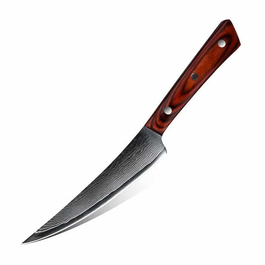 Cutit profesional HOCHO Macelar, Damascus L HRC 60, maner Delux Pakka image 0