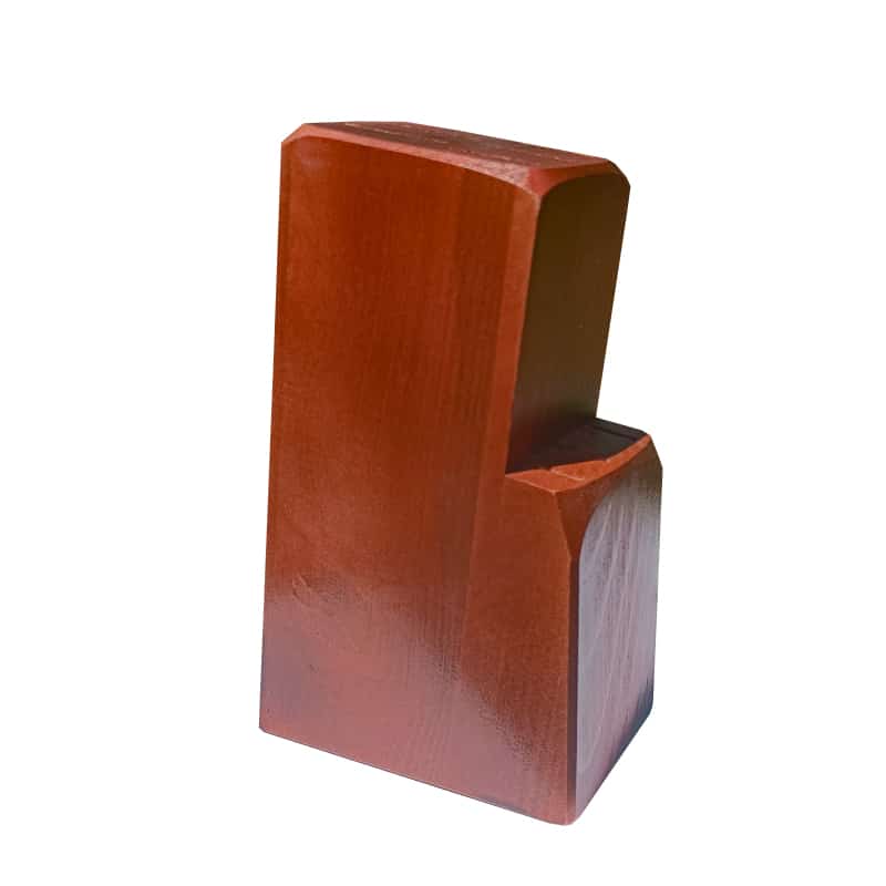 Suport pentru 6 cutite de friptura, din lemn de fag, artizanal, 23 cm image 1