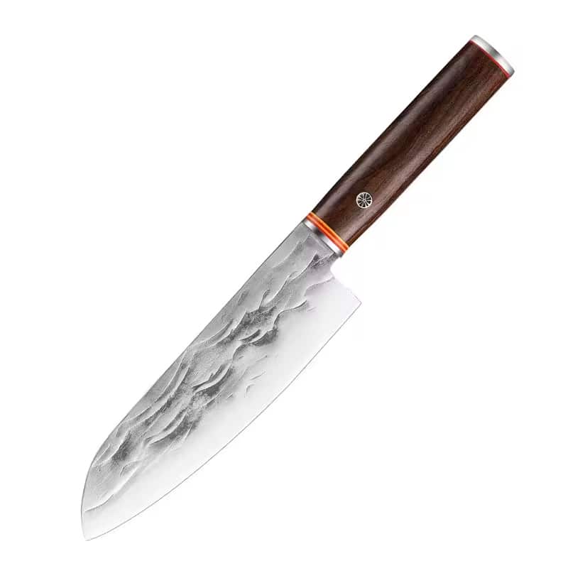 Set 5 cutite profesionale seria Timeless, otel japonez HRC 60 calire manuala, maner de lemn image 10