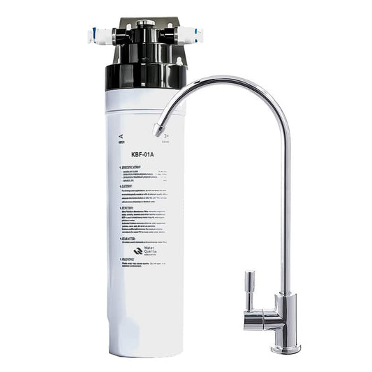 Filtru apa ultrafiltrare in 4 nivele cu mineralizare AQUAROO Compact Hause, cartus Twist Quick 4 in 1, 0.01 microni, 3000 litri image 0