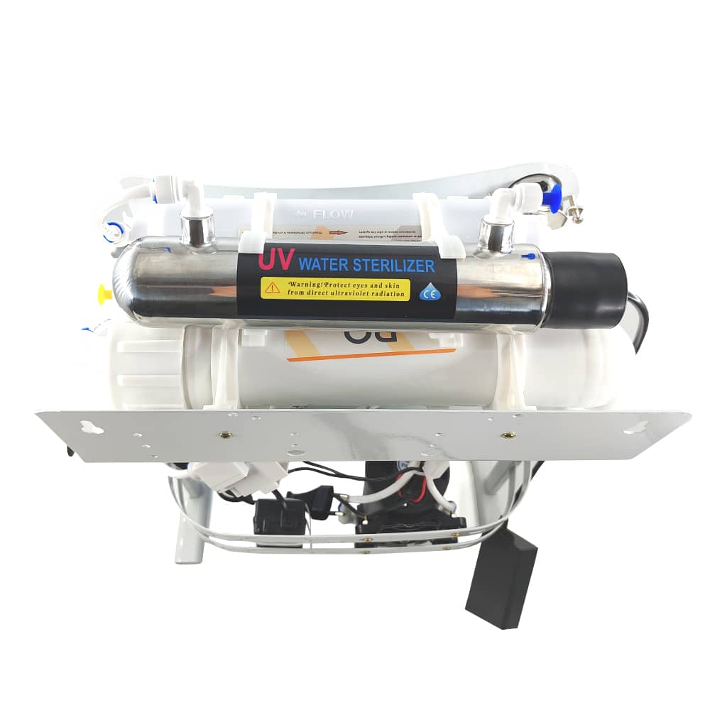 Filtru apa osmoza inversa cu pompa in 7 nivele cu alcalinizare PH+ si UV, 75 GPD, 0.0001 microni image 6