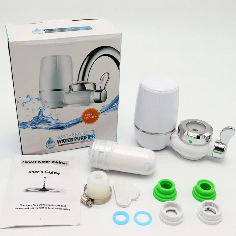 Filtru de apa microfiltrare cu fixare pe robinet AQUAROO cu cartus , 2 functii image 7