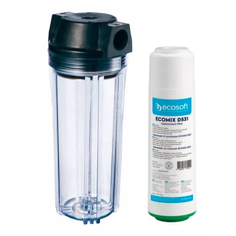 Filtru apa universal chlor, mangan, fier, organic, carcasa plastic, 1/2, 1.3~8 bar, 3m3/ora image 0