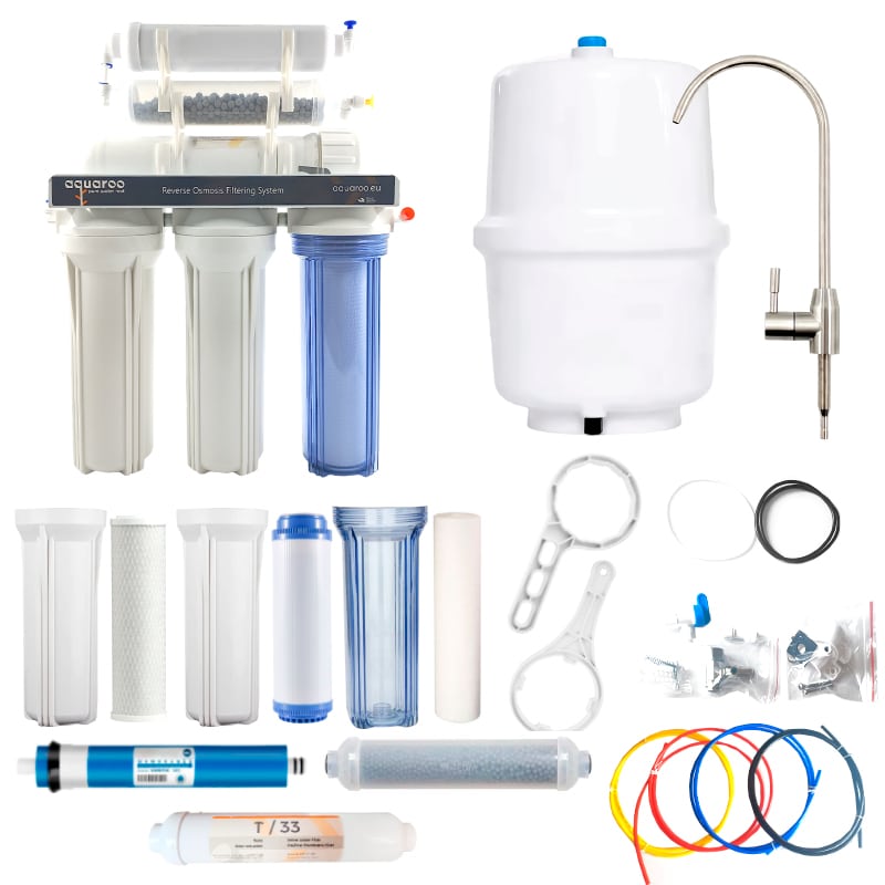 Filtru apa osmoza inversa in 6 nivele cu alcalinizare PH+, 75 GPD, 0.0001 microni image 9