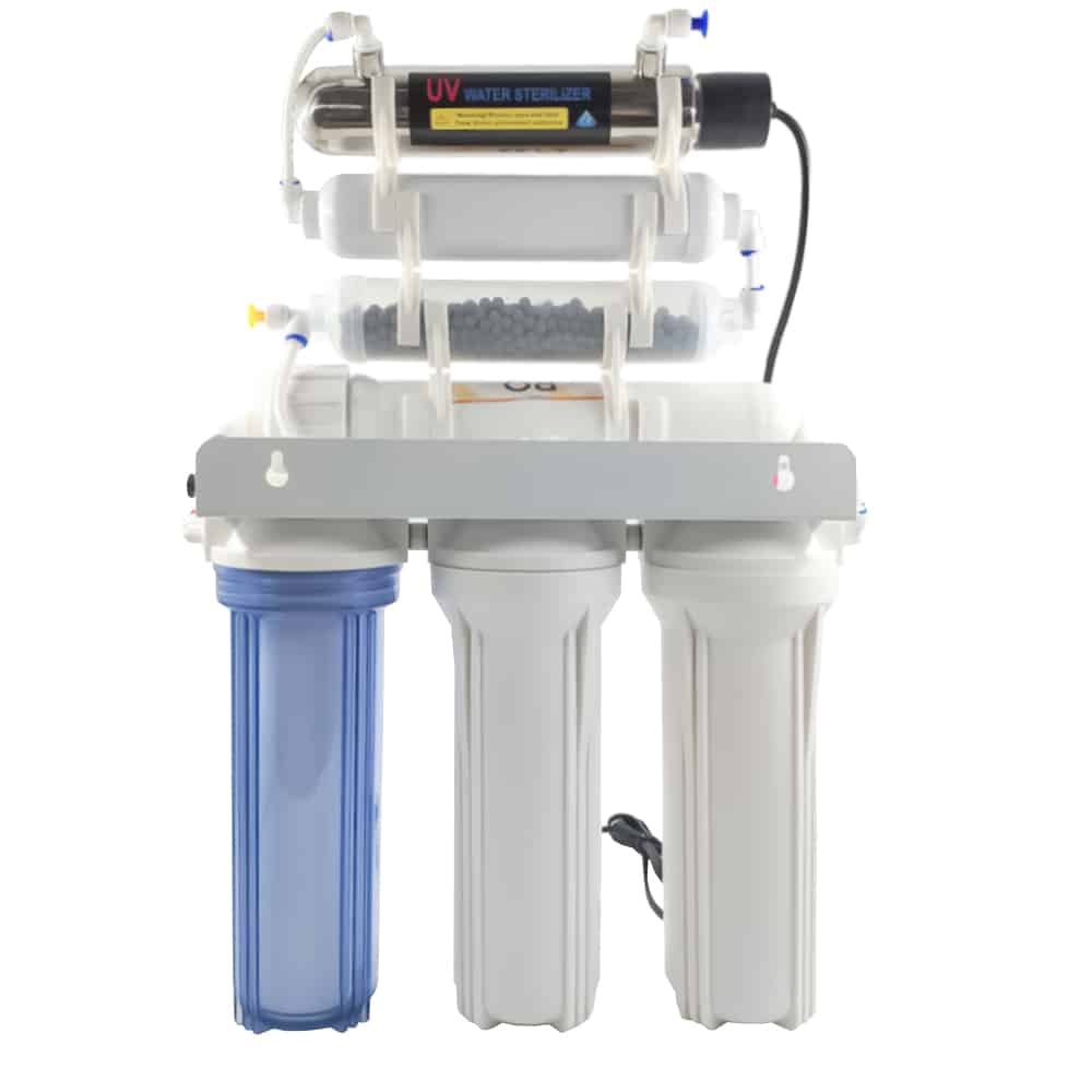 Filtru apa osmoza inversa in 7 nivele cu alcalinizare PH+ si UV, 75 GPD, 0.0001 microni image 2
