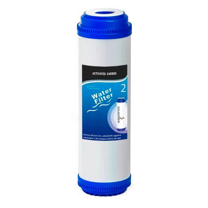 Cartuse filtru apa set 5 buc. prefiltrare 1-2-3-4-5, Osmoza Inversa, PP sedimente 5 microni, GAC carbon activ, CTO bloc carbon 5 microni, membrana 90 GPD, postcarbon image 2