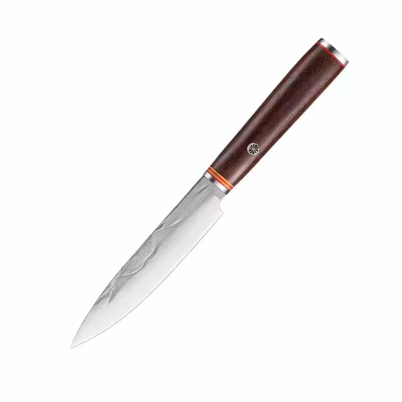 Set 5 cutite profesionale seria Timeless, otel japonez HRC 60 calire manuala, maner de lemn image 12