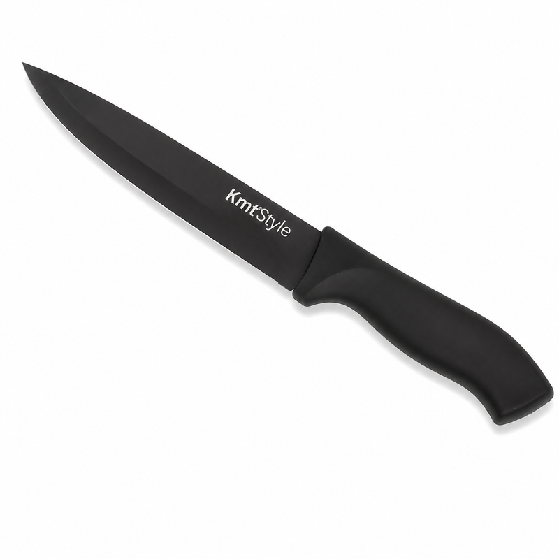 Cuțit pentru friptură și feliere, 33cm, cu lamă antiaderentă din inox cu finisaj granit ERGO