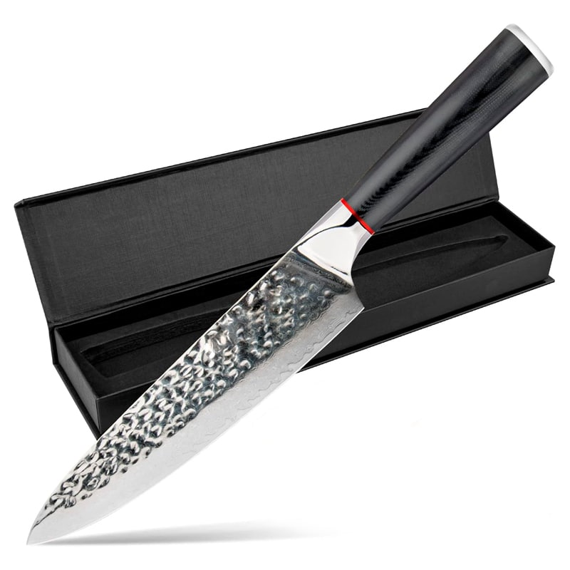 Cutit profesional HOCHO Chef, Damascus M HRC 60, maner G10 image 4