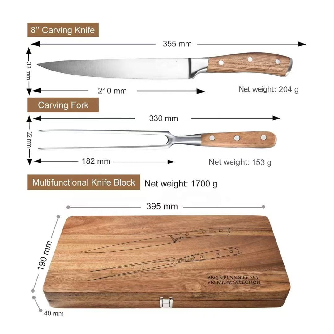 Set ustensile pentru Barbecue BBQ 2 in 1 image 4