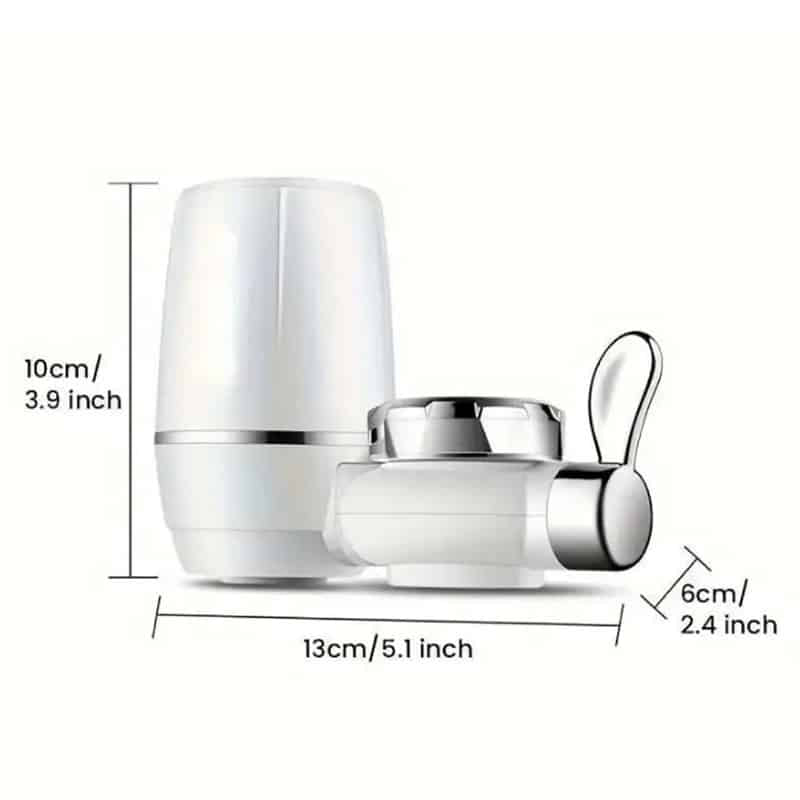 Filtru de apa microfiltrare cu fixare pe robinet AQUAROO cu cartus , 2 functii image 1